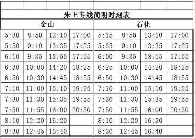 朱泾1路最新时刻表详解及查询指南